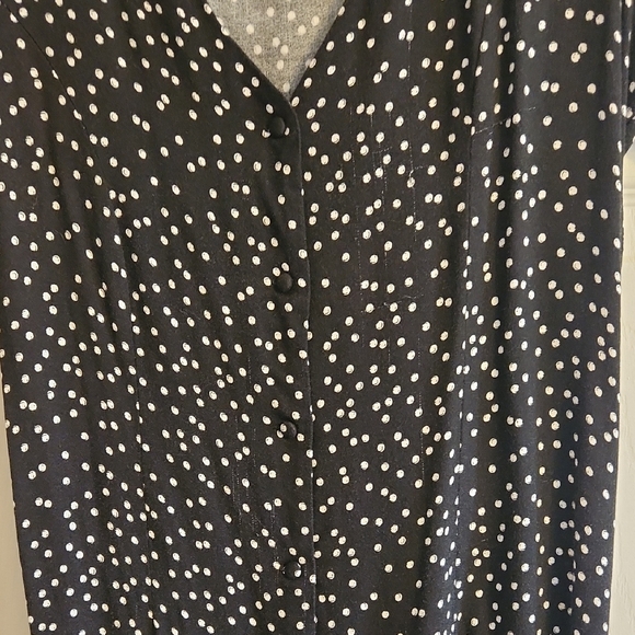 B&W V-Neck Sundress for Wedding Guest - Picture 7 of 7